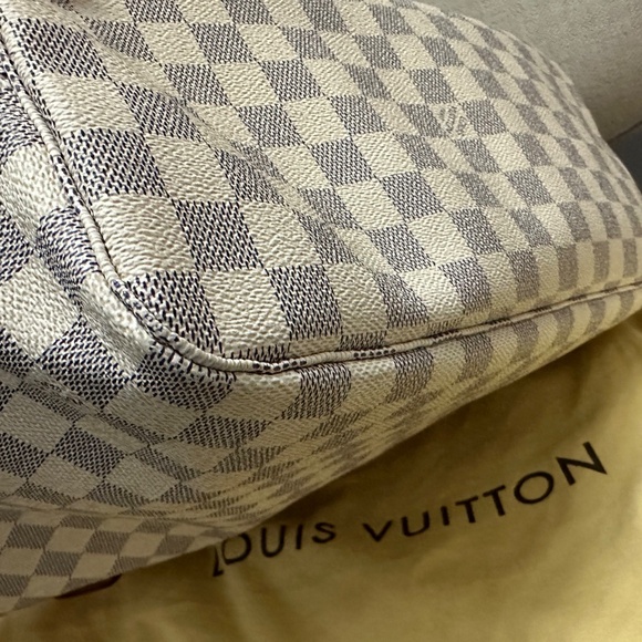 LV Neverfull MM Damier Azure Rose Beige - Picture 6 of 16